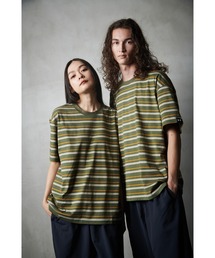 UAヘビーウエイト ボーダー ショートスリーブ Tシャツ(トレーニング/メンズ)