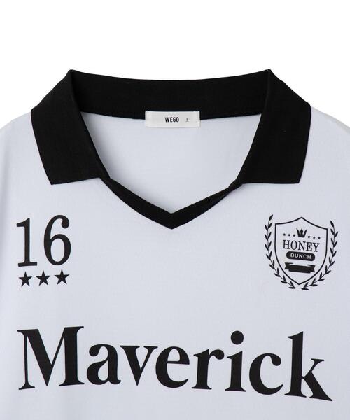 WEGO（ウィゴー）の「WEGO/ドロストゲームロゴロンT（Tシャツ/カットソー・メンズ・ブラック/その他1/ホワイト/ネイビー・LARGE/MEDIUM）」の6枚目の写真