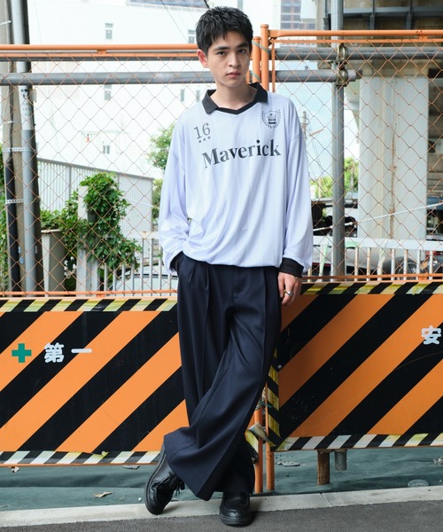 WEGO（ウィゴー）の「WEGO/ドロストゲームロゴロンT（Tシャツ/カットソー・メンズ・ブラック/その他1/ホワイト/ネイビー・LARGE/MEDIUM）」の15枚目の写真