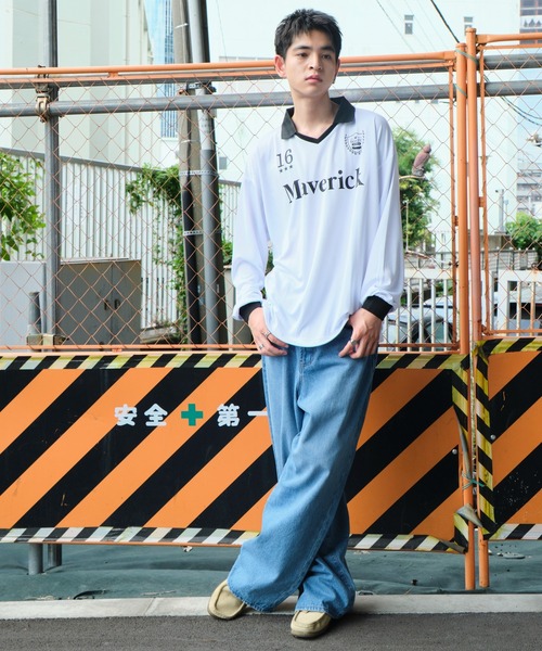 WEGO（ウィゴー）の「WEGO/ドロストゲームロゴロンT（Tシャツ/カットソー・メンズ・ブラック/その他1/ホワイト/ネイビー・LARGE/MEDIUM）」の10枚目の写真