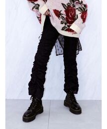 jouetie | ギャザーフレアパンツ(デニムパンツ)