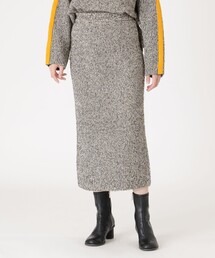 CAST: | 【1枚で着映える/セットアップ】ミックスカラーニットスカート(スカート)