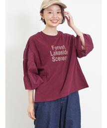 Samansa Mos2 | 袖ティアードTシャツ(Tシャツ/カットソー)