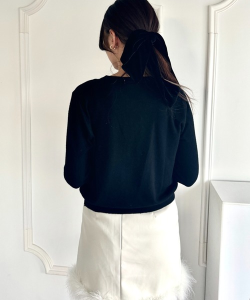 Loueme(ルエム)の「【6色展開】ゴールドボタンカーディガン(カーディガン/ボレロ・レディース・ピンク/レッド/ブラウン/グレー/ブラック/アイボリー・FREE)」の15枚目の写真