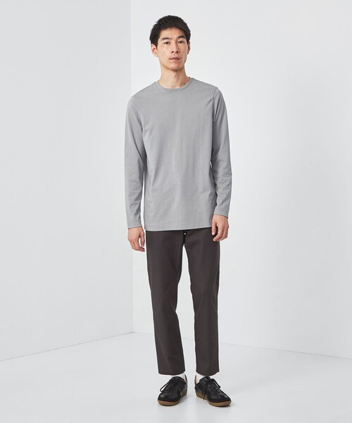 green label relaxing（グリーンレーベルリラクシング）の「スパニッシュピマ ミックス クルーネック Tシャツ（Tシャツ/カットソー・メンズ・ブラック/グレー/ネイビー/ホワイト・XL/L/XXL/M/S）」の11枚目の写真