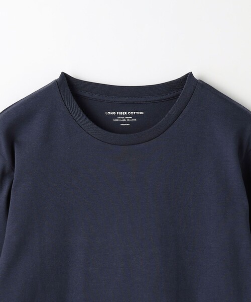 green label relaxing（グリーンレーベルリラクシング）の「スパニッシュピマ ミックス クルーネック Tシャツ（Tシャツ/カットソー・メンズ・ブラック/グレー/ネイビー/ホワイト・XL/L/XXL/M/S）」の17枚目の写真
