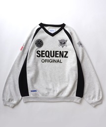 Salong hameu | サッカーユニフォームデザイン 裏起毛スウェットトレーナー メンズ レディース ユニセックス/フットボール/ゲームシャツ(スウェット)