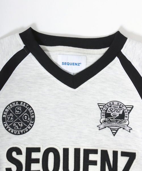 Salong hameu（サロン ハミュー）の「サッカーユニフォームデザイン 裏起毛スウェットトレーナー メンズ レディース ユニセックス/フットボール/ゲームシャツ（スウェット・レディース・ホワイト系その他/ブラウン/ブラック・M/L）」の10枚目の写真