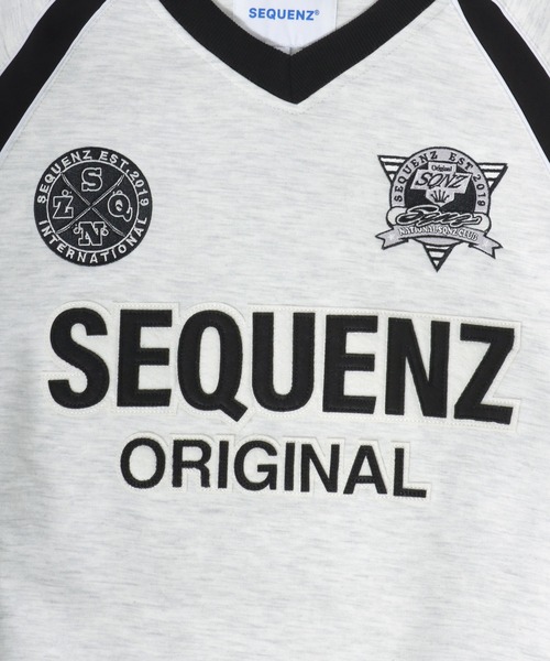 Salong hameu（サロン ハミュー）の「サッカーユニフォームデザイン 裏起毛スウェットトレーナー メンズ レディース ユニセックス/フットボール/ゲームシャツ（スウェット・レディース・ホワイト系その他/ブラウン/ブラック・M/L）」の11枚目の写真