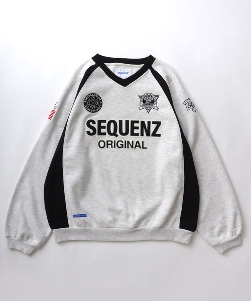 Salong hameu（サロン ハミュー）の「サッカーユニフォームデザイン 裏起毛スウェットトレーナー メンズ レディース ユニセックス/フットボール/ゲームシャツ（スウェット・レディース・ホワイト系その他/ブラウン/ブラック・M/L）」の4枚目の写真