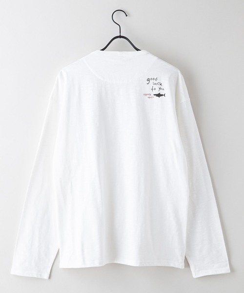 Blue Standard （ブルースタンダード）の「【BLUE STANDARD/ブルースタンダード】スラブ天竺 胸ポケット付きアニマルプリントロンT（Tシャツ/カットソー・メンズ・その他1/その他2/その他3/その他4/その他・LARGE/MEDIUM/X-LARGE）」の7枚目の写真