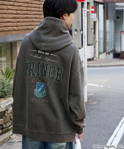 Prince/プリンス 別注 ロゴ刺繍 ピグメント加工オーバーサイズ