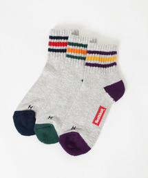 Healthknit HK スラブ 3Line ミドルソックス 3P