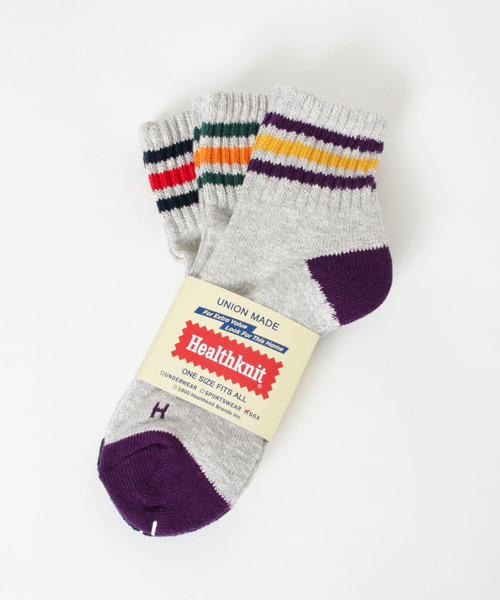 ITEMS URBANRESEARCH(アイテムズ アーバンリサーチ)の「Healthknit HK スラブ 3Line ミドルソックス 3P(ソックス/靴下・メンズ・その他1・-)」の3枚目の写真