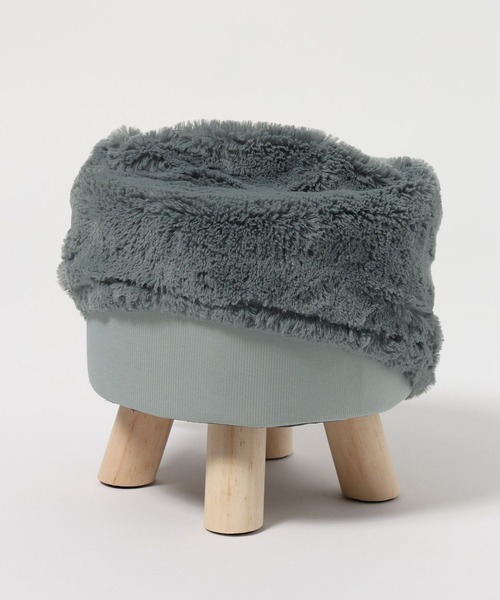 LAKOLE（ラコレ）の「ファブリックスツール[ファー] / 147903（インテリア雑貨・レディース・ブラウン/アイボリー/グレー・FREE）」の10枚目の写真