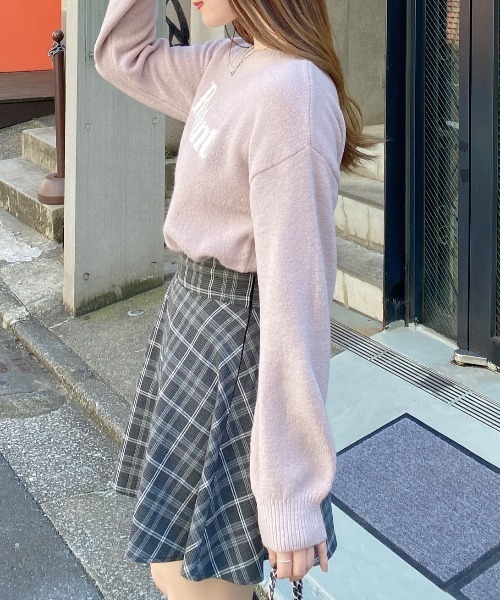 INGNI(イング)の「もちもちロゴニット(ニット/セーター・レディース・グレー×ホワイト/ピンク系2/ベージュ系1/ホワイト×シルバー/ホワイト×ブラック・M)」の20枚目の写真