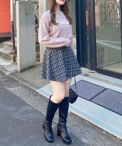 INGNI(イング)の「もちもちロゴニット(ニット/セーター・レディース・グレー×ホワイト/ピンク系2/ベージュ系1/ホワイト×シルバー/ホワイト×ブラック・M)」の18枚目の写真