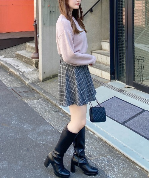 INGNI(イング)の「もちもちロゴニット(ニット/セーター・レディース・グレー×ホワイト/ピンク系2/ベージュ系1/ホワイト×シルバー/ホワイト×ブラック・M)」の16枚目の写真