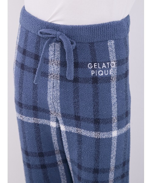 gelato pique（ジェラートピケ）の「【ONLINE限定】【HOMME】チェック柄プルオーバー&ロングパンツセット（ルームウェア/パジャマ・メンズ・ネイビー・LARGE/MEDIUM）」の16枚目の写真