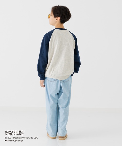 PEANUTS（ピーナッツ）の「75周年限定 PEANUTS / ピーナッツ スヌーピー トレーナー（スウェット・キッズ・モカ/ネイビー/クリーム/サックスブルー・100cm/110cm/120cm/130cm/140cm/150cm/160cm）」の13枚目の写真