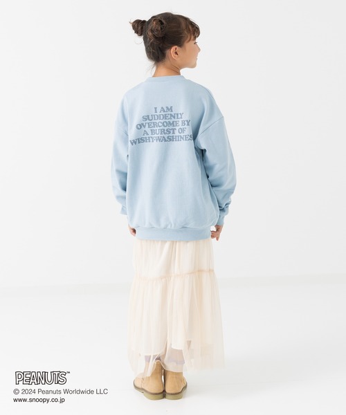 PEANUTS（ピーナッツ）の「75周年限定 PEANUTS / ピーナッツ スヌーピー トレーナー（スウェット・キッズ・モカ/ネイビー/クリーム/サックスブルー・100cm/110cm/120cm/130cm/140cm/150cm/160cm）」の16枚目の写真