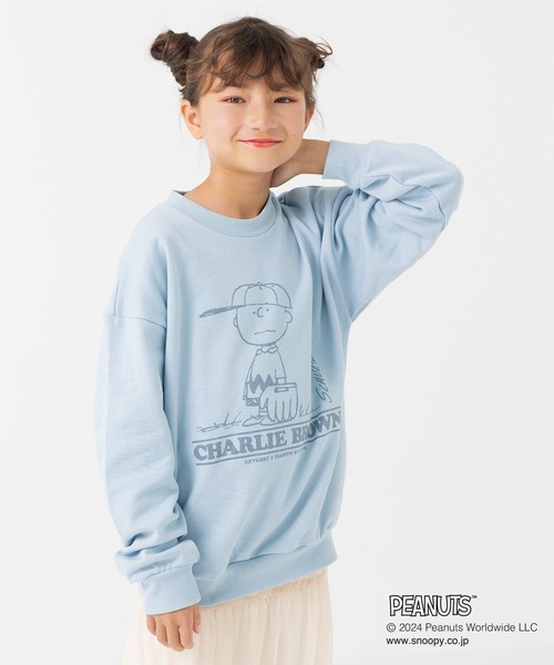 PEANUTS（ピーナッツ）の「75周年限定 PEANUTS / ピーナッツ スヌーピー トレーナー（スウェット・キッズ・モカ/ネイビー/クリーム/サックスブルー・100cm/110cm/120cm/130cm/140cm/150cm/160cm）」の17枚目の写真