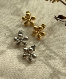 花メタルミニピアス  (両耳用)