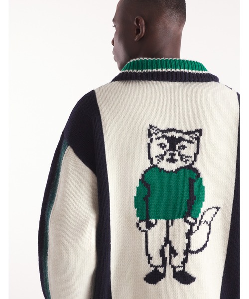 Maison Kitsune（メゾンキツネ）の「KNITTED COLLEGE BLOUSON