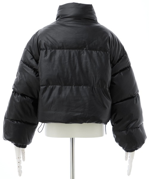 INGNI（イング）の「フェイクレザークロップド丈エコダウン（ダウン