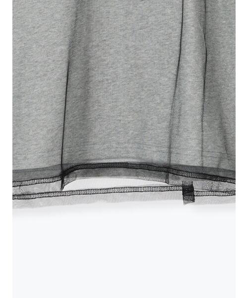 Te chichi（テチチ）の「【貴島明日香コラボ】オーバーチュールラッフルスウェット（Tシャツ/カットソー・レディース・オフホワイト/チャコールグレー/グレー・F）」の7枚目の写真