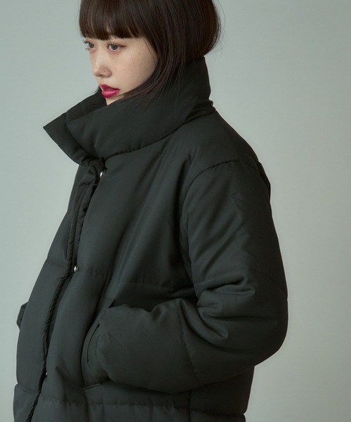 AO2（アオズ）の「puffer jacket / スタンドカラー ダウンジャケット（ダウンジャケット/コート・レディース・ブラック・FREE）」の18枚目の写真