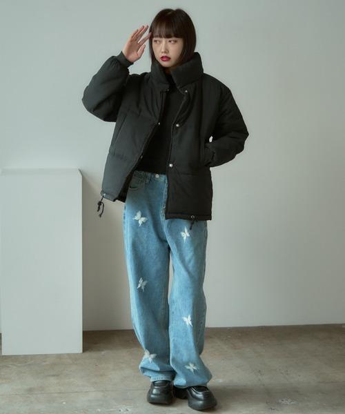 AO2（アオズ）の「puffer jacket / スタンドカラー ダウンジャケット（ダウンジャケット/コート・レディース・ブラック・FREE）」の19枚目の写真