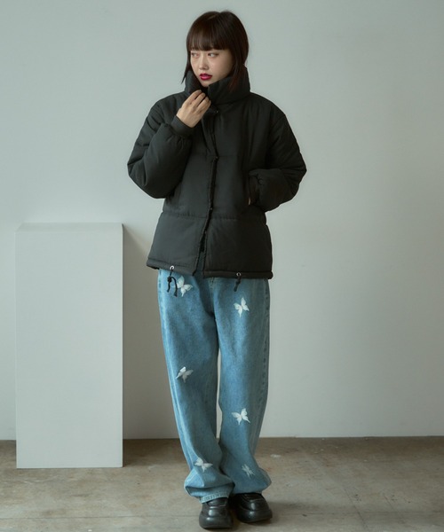 AO2（アオズ）の「puffer jacket / スタンドカラー ダウンジャケット（ダウンジャケット/コート・レディース・ブラック・FREE）」の20枚目の写真