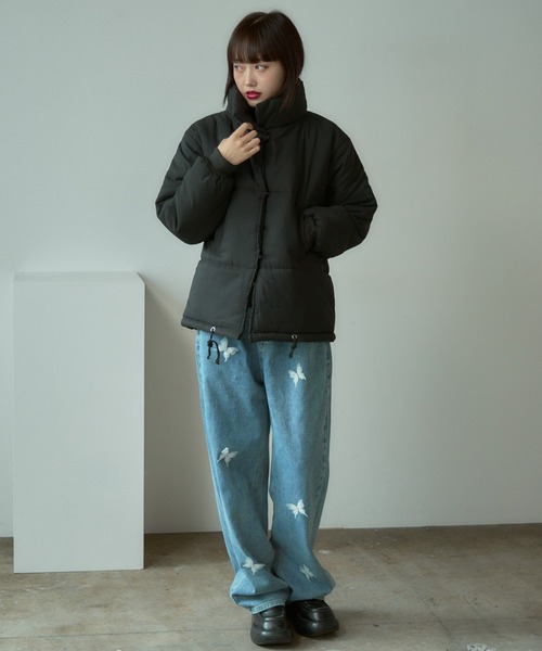 AO2（アオズ）の「puffer jacket / スタンドカラー ダウンジャケット（ダウンジャケット/コート・レディース・ブラック・FREE）」の10枚目の写真