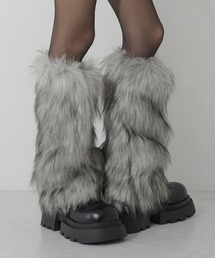 me+em select(~[ZNg)́y Rcolor ztFCNt@[bOEH[}[ ^ fake fur leg warmer(bOEH[}[)