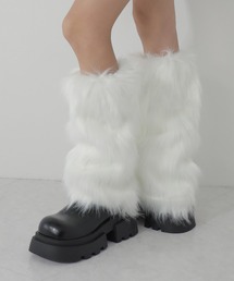 me+em select（ミームセレクト）の「【 ３color 】フェイクファーレッグウォーマー ／ fake fur leg warmer（レッグウォーマー）」