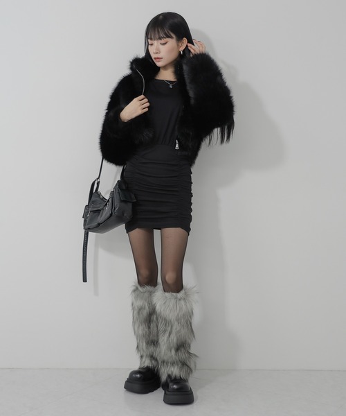 me+em select（ミームセレクト）の「【 3color 】フェイクファー