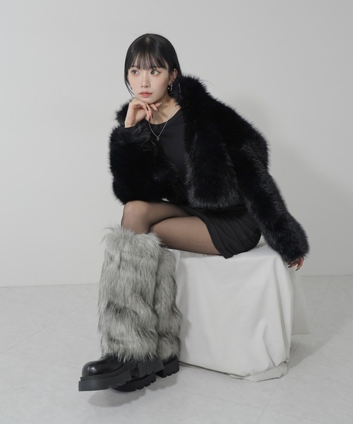 me+em select（ミームセレクト）の「【 3color 】フェイクファー