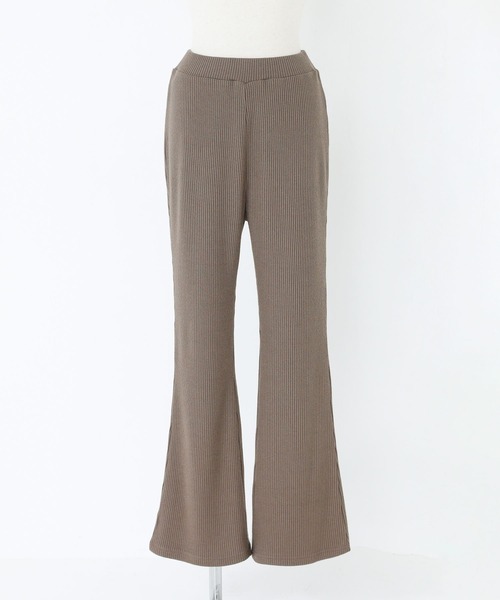フレアパンツ　ラメ ラメ入りリブフレアパンツ』（その他パンツ）｜n'OrLABEL（ノアール