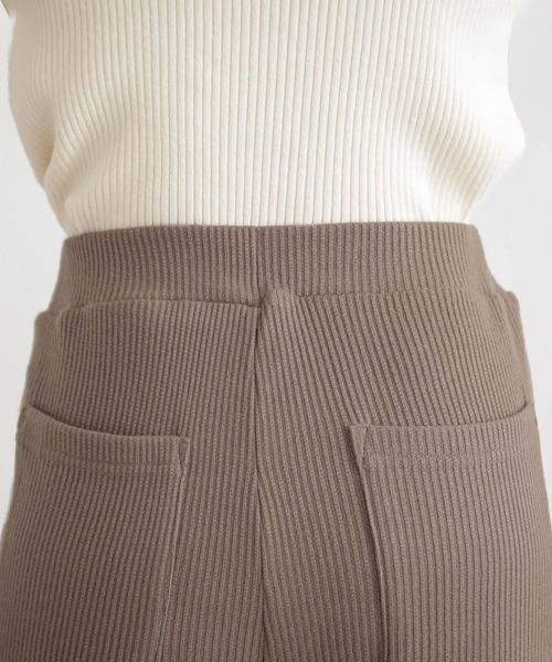 n'OrLABEL（ノアールレーベル）の「『ラメ入りリブフレアパンツ』（その他パンツ・レディース・ブラック/ブラウン/杢グレー・2/1）」の10枚目の写真