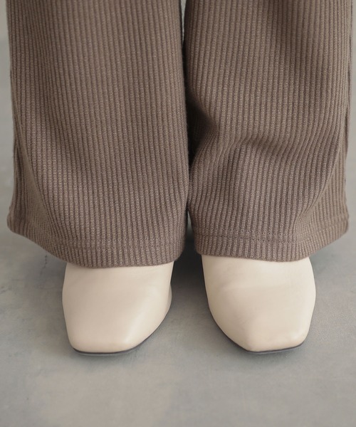 n'OrLABEL（ノアールレーベル）の「『ラメ入りリブフレアパンツ』（その他パンツ・レディース・ブラック/ブラウン/杢グレー・2/1）」の12枚目の写真