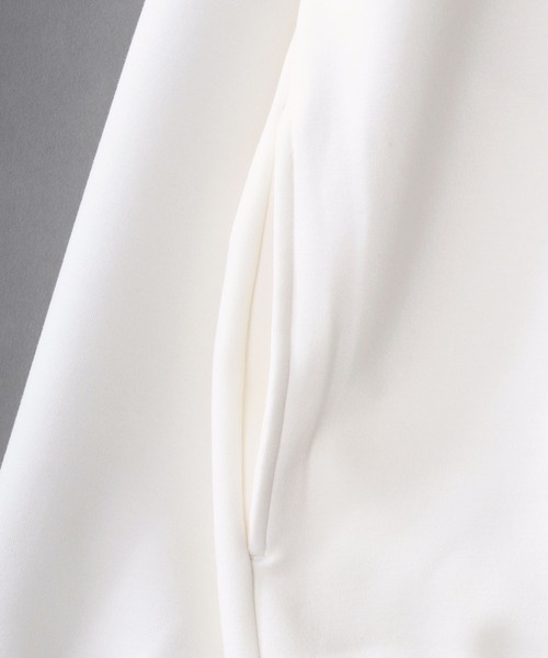 SITRY(シトリー)の「Cardboard Knit Sweat Full Zip Hoodie/別注 ダンボールニット オーバーサイズ フルジップパーカー フーディー パーカー スウェット レディース メンズ(パーカー・メンズ・ブラック/グレイッシュベージュ/チャコール/ネイビー/ホワイト・M/L/LL)」の14枚目の写真