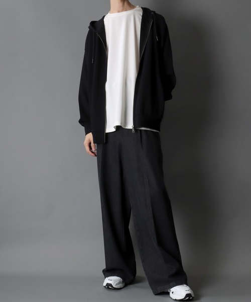 セール】Cardboard Knit Sweat Full Zip Hoodie/別注 ダンボール