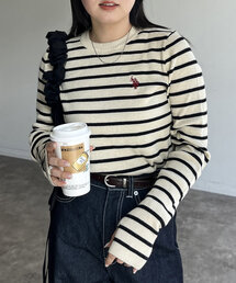 【U.S. POLO ASSN.】ウォッシャブルリブニット