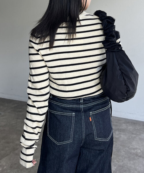 CPCM(シーピーシーエム)の「【U.S. POLO ASSN.】ウォッシャブルリブニット(ニット/セーター・レディース・アイボリー/ホワイト/ブラック/グリーン/ネイビー・FREE)」の8枚目の写真