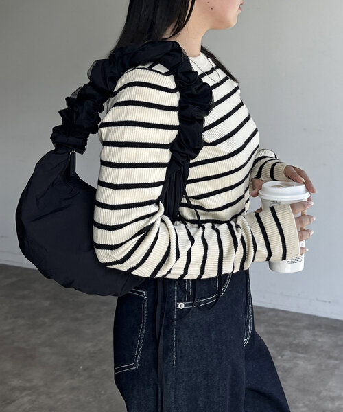 CPCM(シーピーシーエム)の「【U.S. POLO ASSN.】ウォッシャブルリブニット(ニット/セーター・レディース・アイボリー/ホワイト/ブラック/グリーン/ネイビー・FREE)」の9枚目の写真