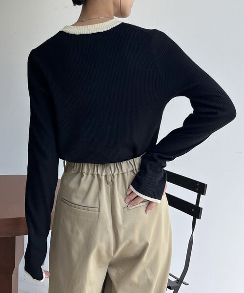 CPCM(シーピーシーエム)の「【U.S. POLO ASSN.】ウォッシャブルリブニット(ニット/セーター・レディース・アイボリー/ホワイト/ブラック/グリーン/ネイビー・FREE)」の19枚目の写真
