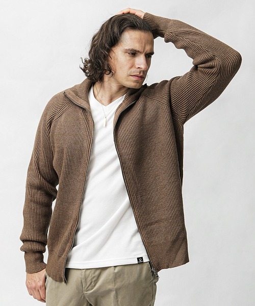 BURBERRY ドライバーズニット ダブルジップ L〜XL相当 BURBERRY ドライバーズニット ダブルジップ L〜XL相当