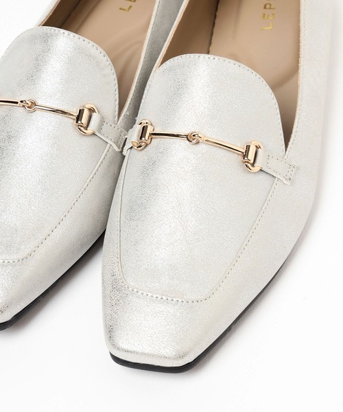 LEPSIM(レプシィム)の「【入卒式/セレモニー】2WAYフラットローファー 213366(ローファー・レディース・シルバー/ブラック・MEDIUM/LARGE)」の8枚目の写真