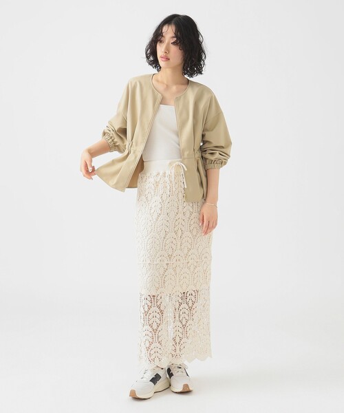 B:MING by BEAMS（ビーミングバイビームス）の「ウエスト ギャザー ブルゾン（S～M）（ブルゾン・レディース・ブラウン系その他/ブラック/ライトグレー・SMALL/MEDIUM）」の19枚目の写真